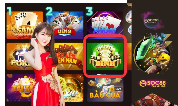 Tỉ lệ cược của trò Mậu Binh SOC88